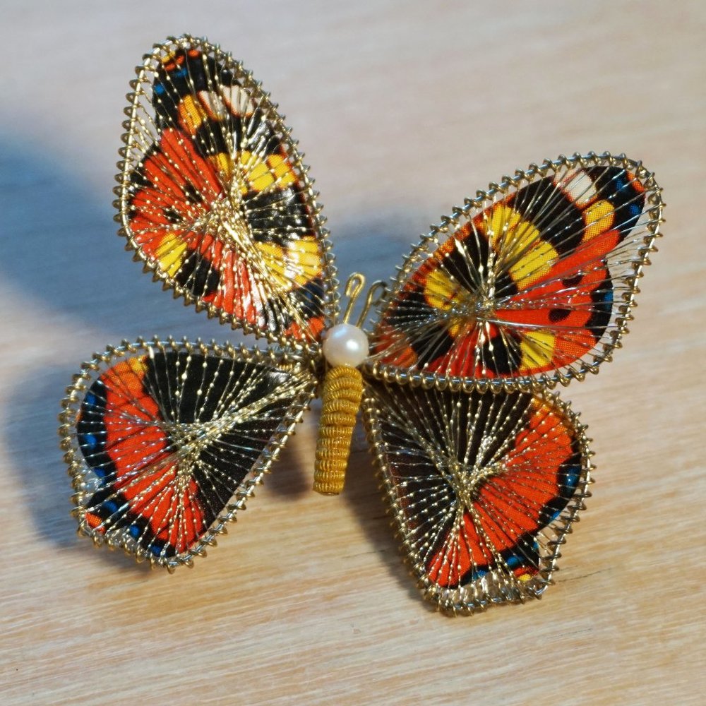 Vtg Bavarian Butterfly Pin (made in Germany)